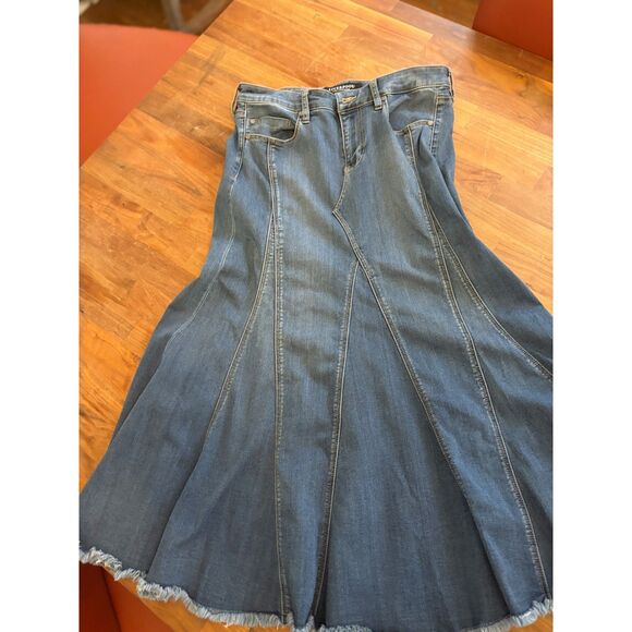 Liverpool Long Denim Skirt Size 29 US 8 - Picture 4 of 13